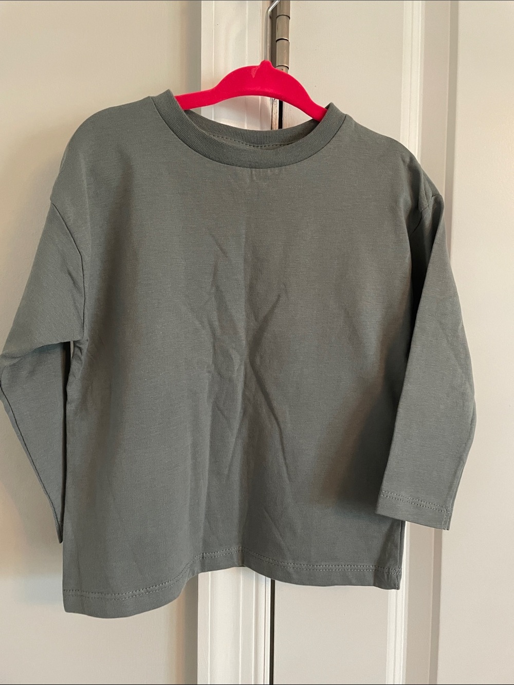 ZARA Classic Long-Sleeve Kids Shirt - Olive Green